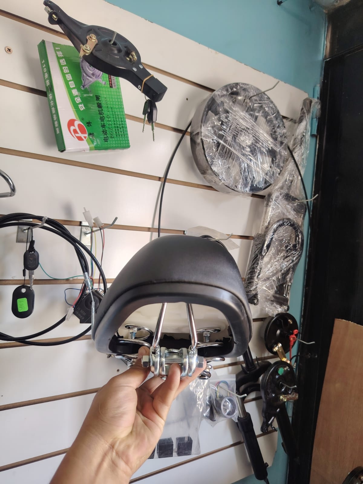 asiento acolchado para bicimoto