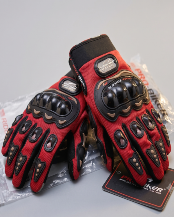 Guantes Pro-Biker con Protección de Nudillos