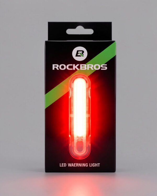 Luz Posterior ROCKBROS 160 Lumens, COB LED, Recargable USB