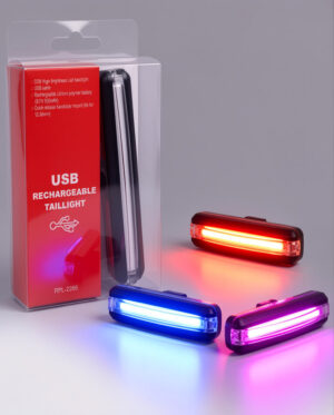 Luz Posterior de Seguridad COB LED Recargable USB - 100 Lúmenes