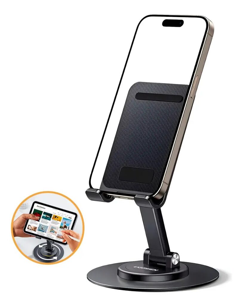 UGREEN Soporte de Aluminio 360° para Celular y Tablet – LP805