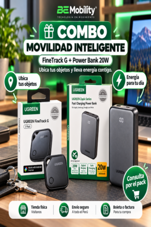Combo UGREEN Movilidad Inteligente FineTrack G + Power Bank 10,000mAh